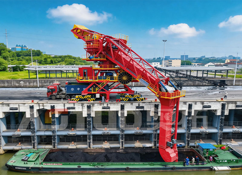 Type ATSL-T Tire-type continuous Environment-friendly Multi-Material Ship Unloader